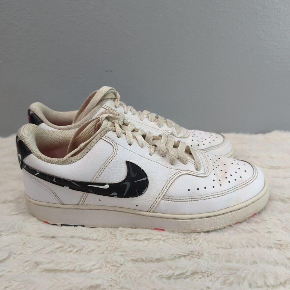 Nike Court‎ Vision Low White Multi Swoosh Women's Size 9 DM8079-100 - Picture 2 of 10